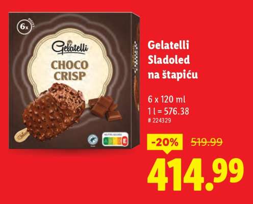 Gelatelli Sladoled na štapiću