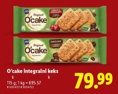 O’cake integralni keks