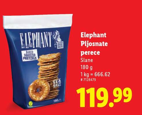 Elephant Pljosnate perece