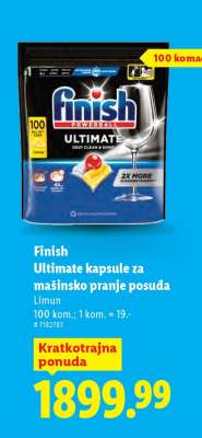 Finish Ultimate kapsule za mašinsko pranje posuđa