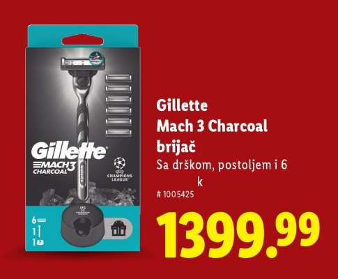 Gillette Mach 3 Charcoal brijač
