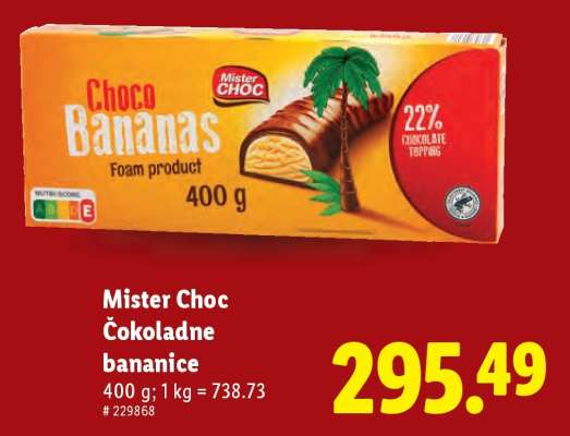 Mister Choc Čokoladne bananice