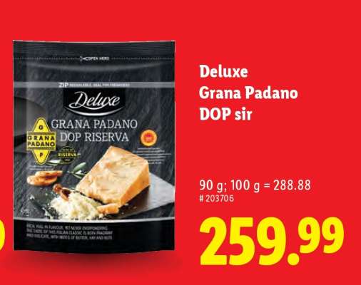 Deluxe Grana Padano DOP sir