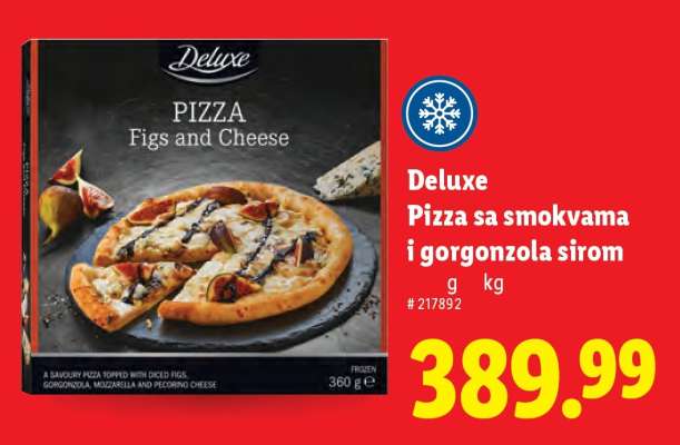 Deluxe Pizza Figs and Cheese