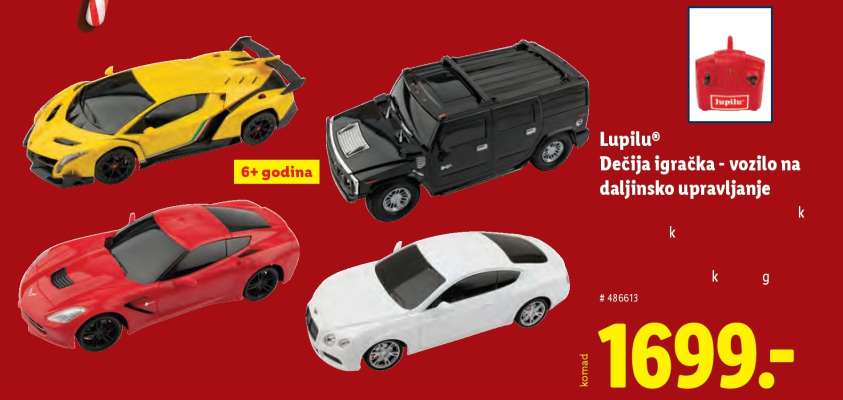 Lupilu Dečija igračka - vozilo na daljinsko upravljanje