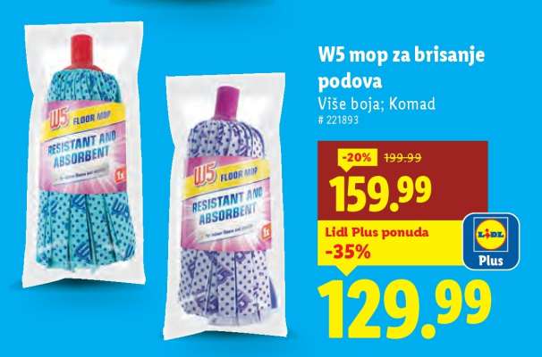 W5 mop za brisanje podova