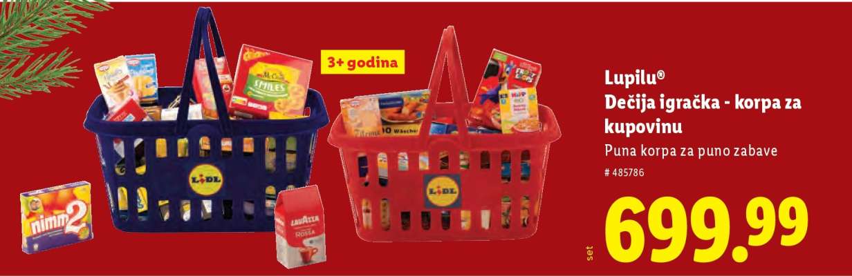Lupilu® Dečija igračka - korpa za kupovinu