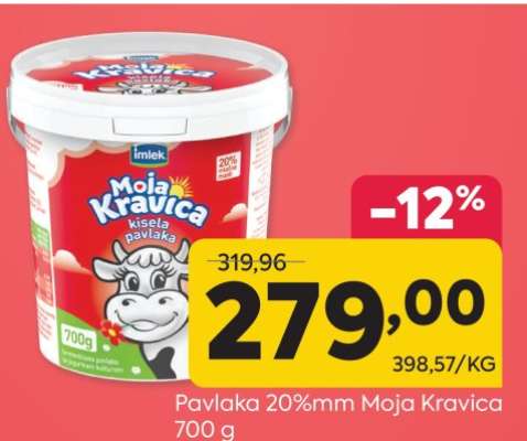 Pavlaka 20%mm Moja Kravica
