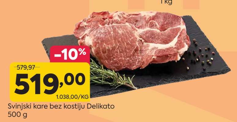 Svinjski kare bez kostiju Delikato