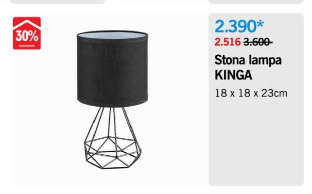 Stona lampa KINGA