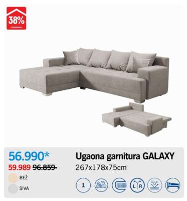 Ugaona garnitura GALAXY