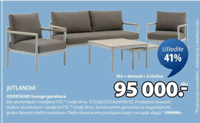 JUTLANDIA ODDESUND lounge garnitura