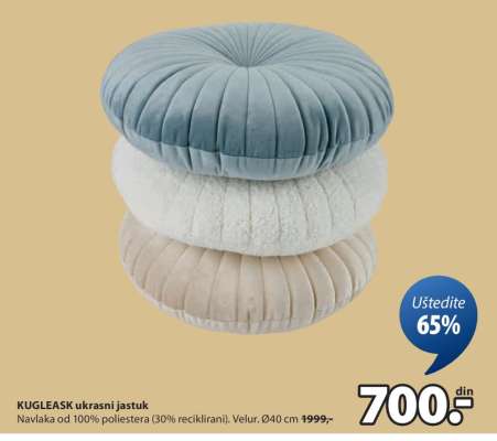 KUGLEASK UKRASNI JASTUK