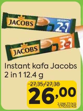 Instant kafa Jacobs 2 in 1 12.4 g
