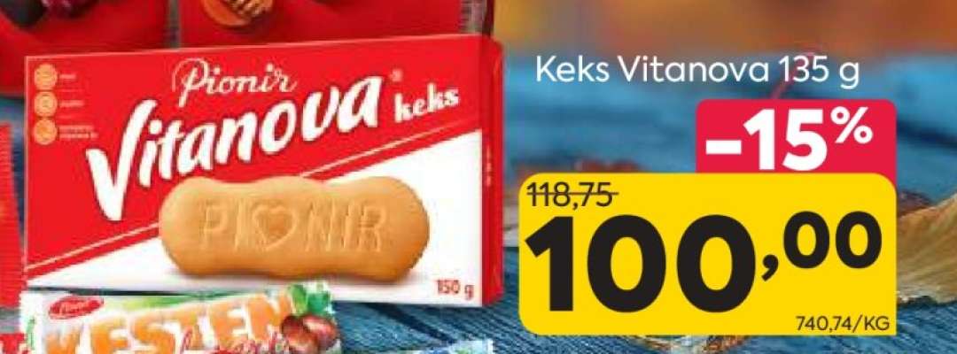 Keks Vitanova 135 g