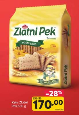 Keks Zlatni Pek 630 g