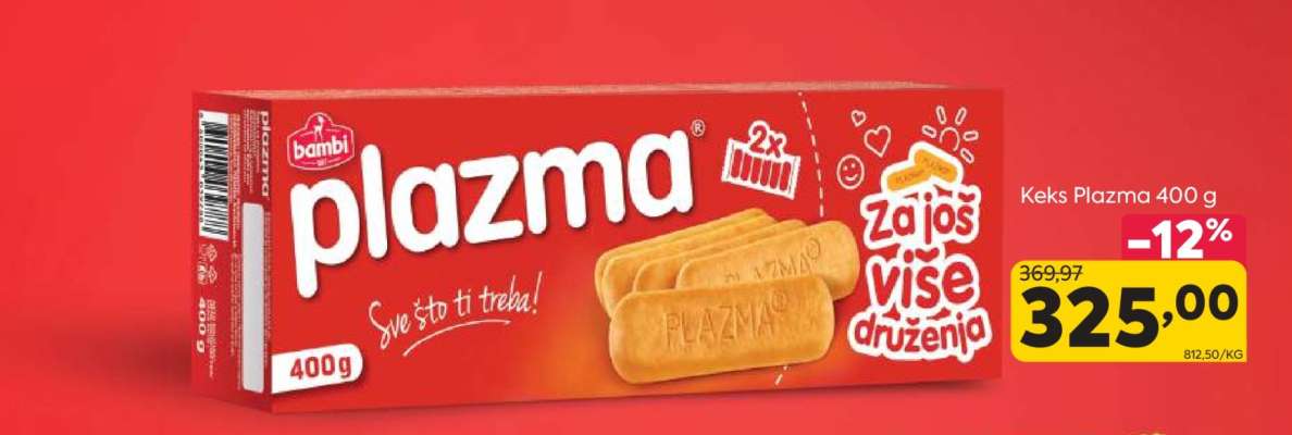 Keks Plazma 400 g
