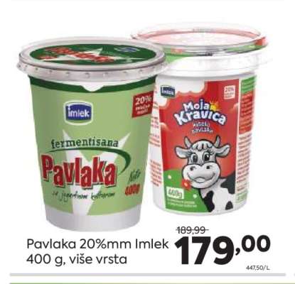 Pavlaka 20%mm Imlek
