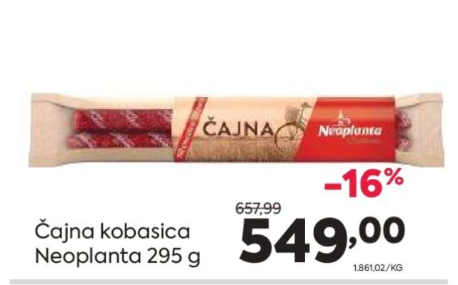 Čajna kobasica Neoplanta 295 g
