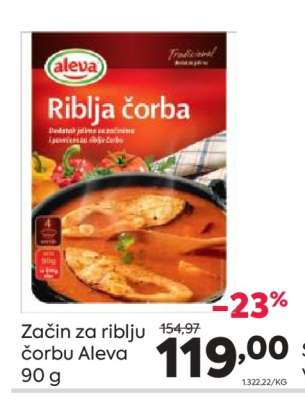 Začin za riblju čorbu Aleva 90 g