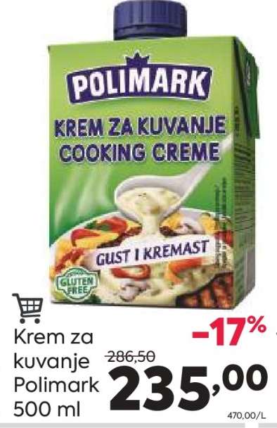 Krem za kuvanje Polimark 500 ml