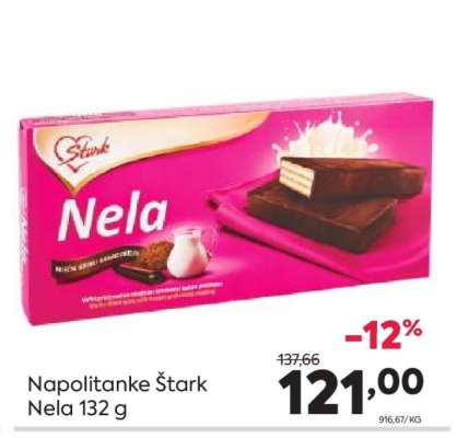 Napolitanke Štark Nela 132 g
