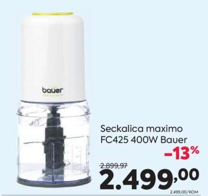 Seckalica maximo FC425 400W Bauer