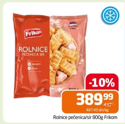 Rolnice pečenica/sir 800g Frikom