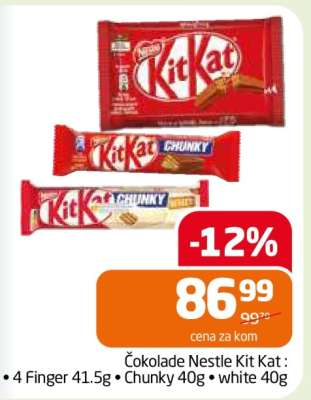 Čokolade Nestle Kit Kat