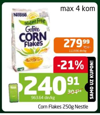 Corn Flakes 250g Nestle