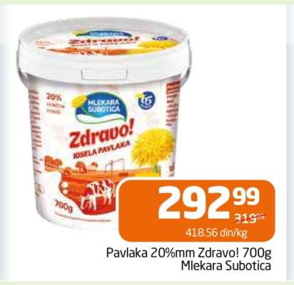 Pavlaka 20%mm Zdravo! 700g