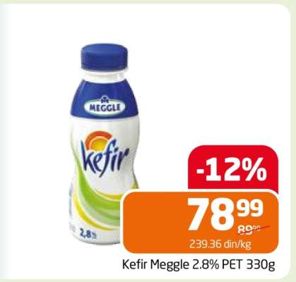 Kefir Meggle 2.8% PET 330g
