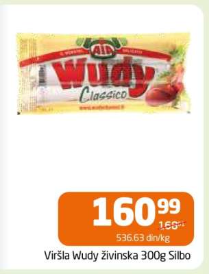 Viršla Wudy živinska 300g Silbo