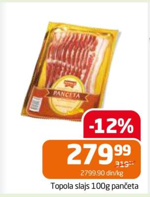 Topola slajs 100g pančeta