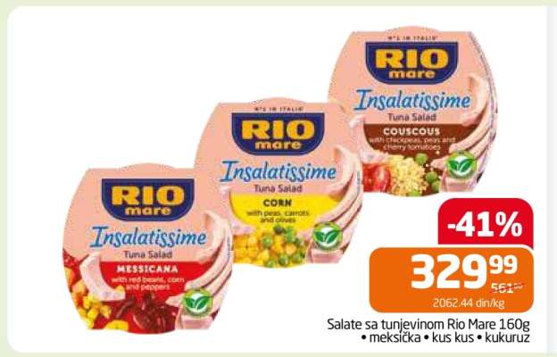 Rio Mare Insalatissime Tuna Salad 160g