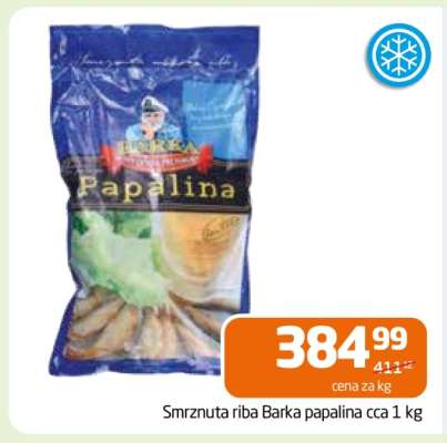 Smrznuta riba Barka papalina cca 1 kg