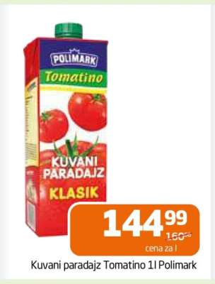 Kuvani paradajz Tomatino 1l Polimark