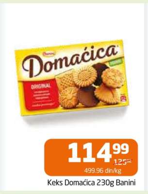 Keks Domaćica 230g Banini