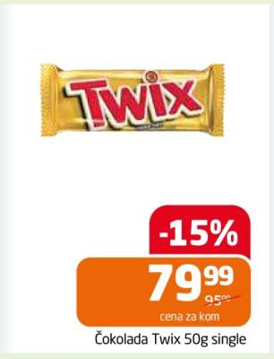 Čokolada Twix 50g single