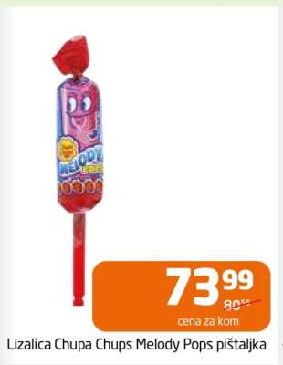 Lizalica Chupa Chups Melody Pops pištaljka