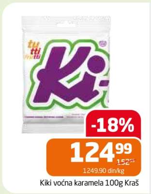 Kiki voćna karamela 100g Kraš