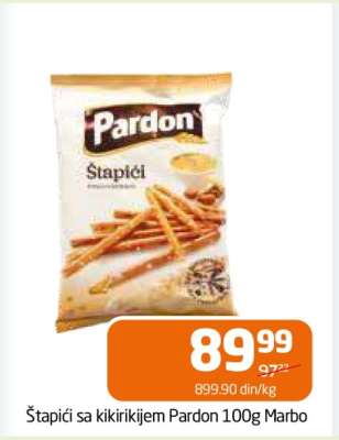 Štapići sa kikirikijem Pardon 100g Marbo