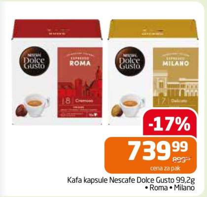 Kafa kapsule Nescafe Dolce Gusto 99,2g