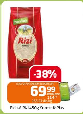 Pirinač Rizi 450g Kozmetik Plus