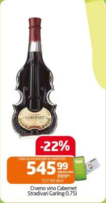 Crveno vino Cabernet Stradivari Garling 0.75l
