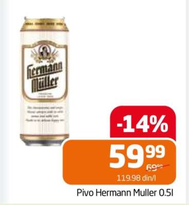 Pivo Hermann Muller 0.5l