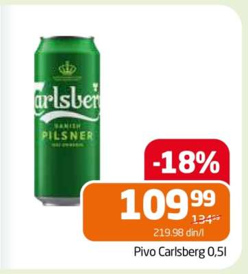 Pivo Carlsberg 0,5l