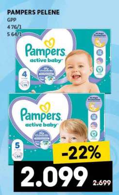 Pampers pelene