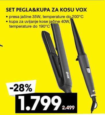 SET PEGLA&KUPA ZA KOSU VOX