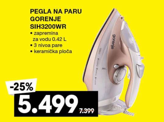 PEGLA NA PARU GORENJE SIH3200WR